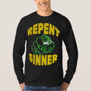 Camiseta Repente Sinner - Bíblia de Jesus Cristão Engraçado