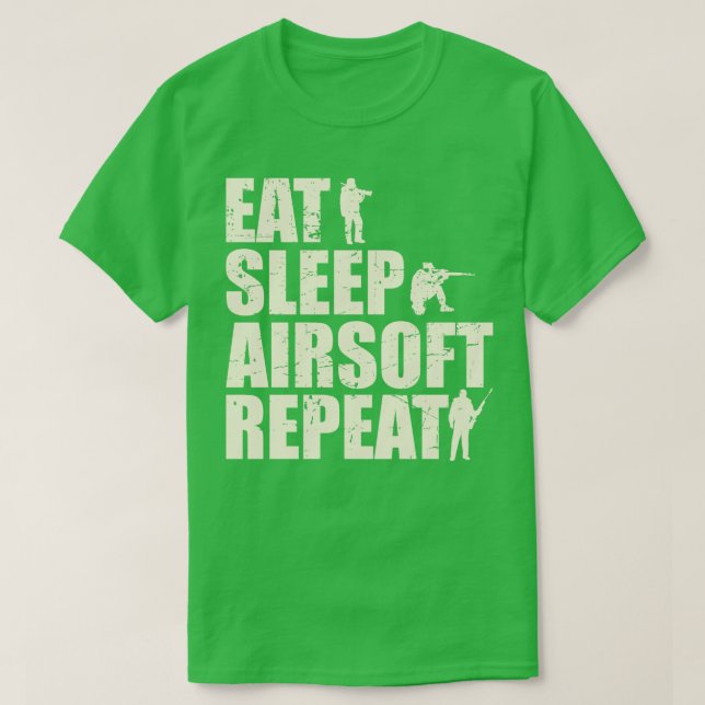 Camiseta Repetição da Airsoft no Sono (Frente do Design)