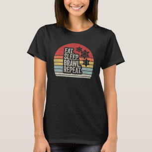 Camiseta Repetição da Barreira de Repouso de Retrato de Vin