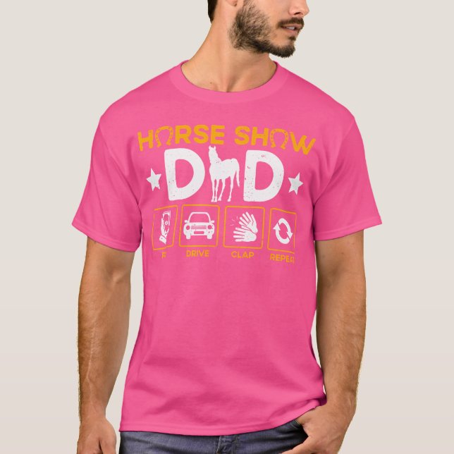Camiseta Repetição da batida da unidade equestre do Pai do  (Frente)