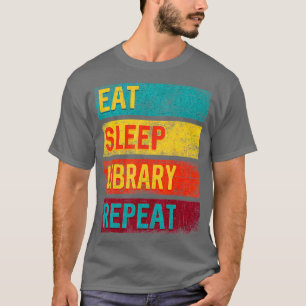 Camiseta Repetição da Biblioteca de Repouso de Presente Bib