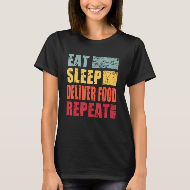 Camiseta Repetição da Comida de Entrega de Suspensão (Frente)