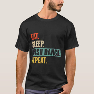 Camiseta Repetição da dança Irlandesa do Comedor do Sono -