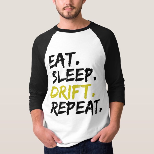 Camiseta Repetição da derivação do repouso - Drifação (Frente)