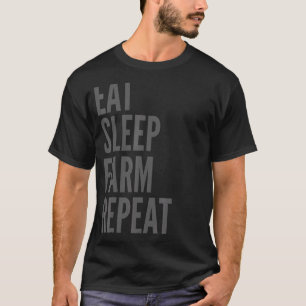 Camiseta Repetição da Fazenda de repouso de aquecimento