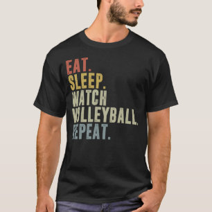 Camiseta Repetição da Reprodução de Voleibol no Sono