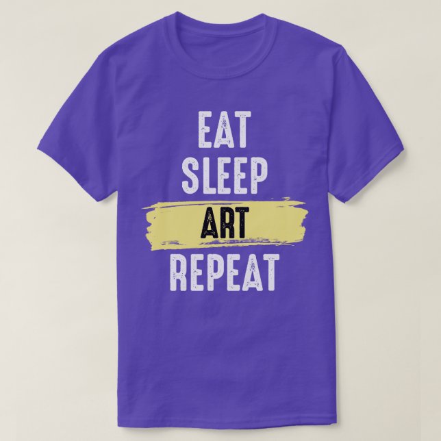 Camiseta Repetição de Arte do Sono (Frente do Design)