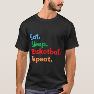 Camiseta Repetição De Basquete De Sono Para Jogadores De Ba