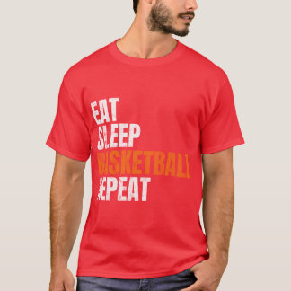 Camiseta Repetição de Basquete no Sono Dizendo Basquete