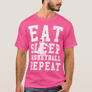 Camiseta Repetição de basquete no sono - Jogador de basquet