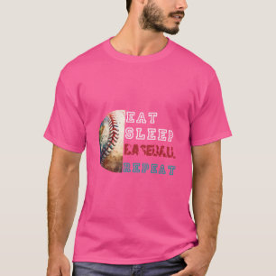 Camiseta Repetição de beisebol em repouso