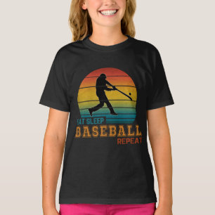 Camiseta Repetição de beisebol em repouso