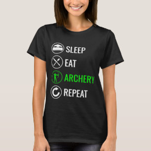 Camiseta Repetição de Comer Arqueria de Sono