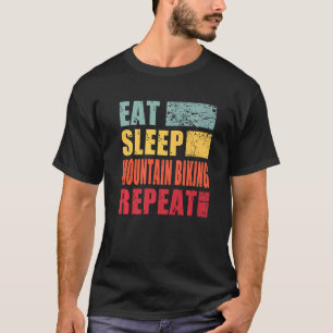 Camiseta Repetição de Comida de Montanha do Sono
