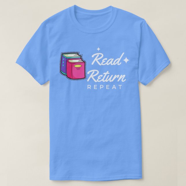 Camiseta Repetição de devolução de leitura 1 (Frente do Design)