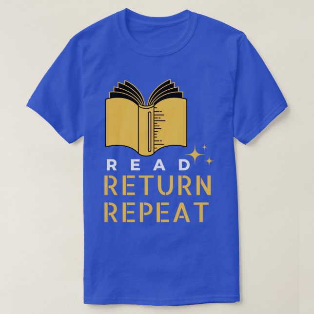 Camiseta Repetição de devolução de leitura 2 (Frente do Design)
