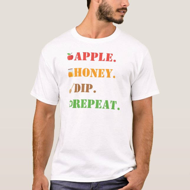 Camiseta Repetição de Dip de Mel da Apple (Frente)