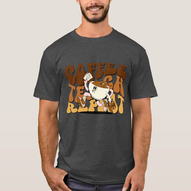 Camiseta Repetição de Ensino de Café (Frente)