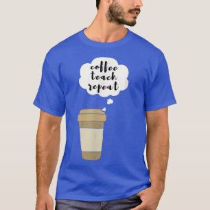 Camiseta Repetição de Ensino de Café