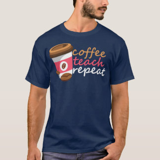 Camiseta Repetição de Ensino de Café