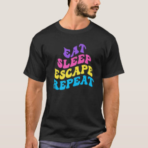 Camiseta Repetição de evacuação de evacuação da saída do so