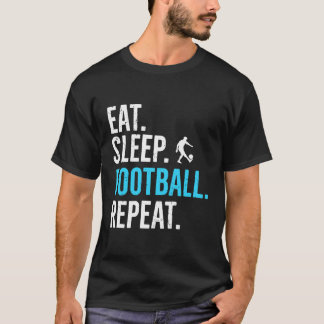 Camiseta Repetição de futebol do coma do sono - Presentes d