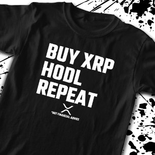 Camiseta Repetição de Hodl XRP do Comprar Crypto Crypto-cur