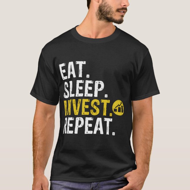 Camiseta Repetição de investimento no sono - Repetição de i (Frente)