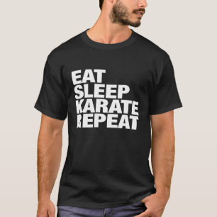 Camiseta Repetição de Karate no Sono para Homens e Mulher