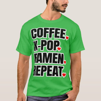 Camiseta Repetição de KPop do Café