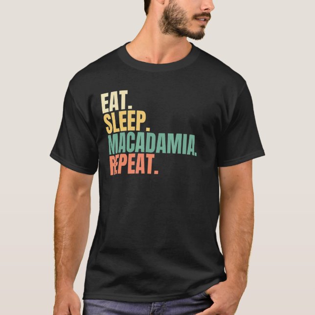 Camiseta Repetição de Macadamia no Sono (Frente)