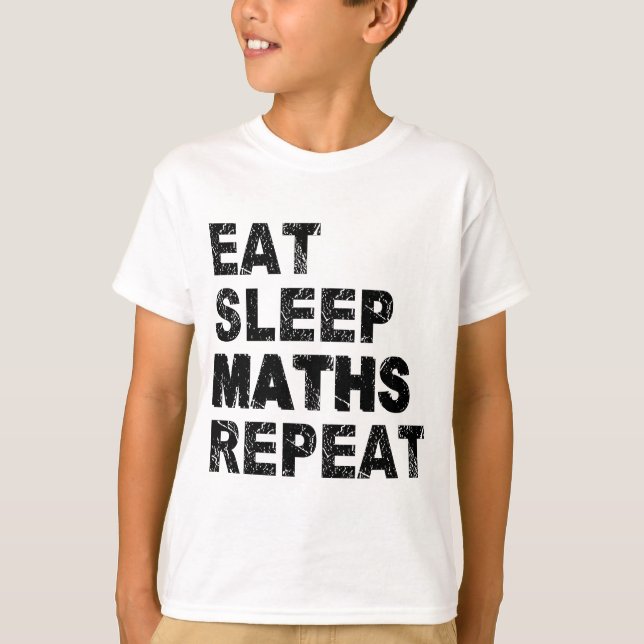 Camiseta Repetição de Matemática do Sono (Frente)
