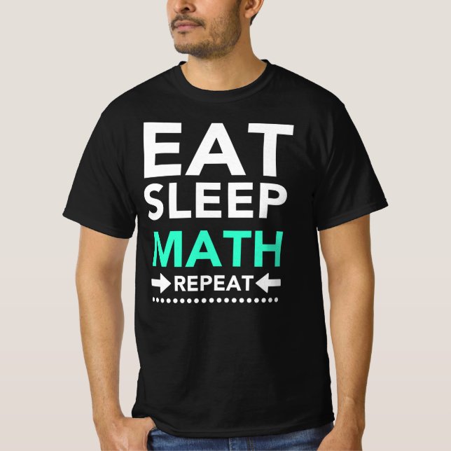 Camiseta Repetição de Matemática do Sono (Frente)