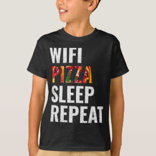 Camiseta Repetição de pizza wifi