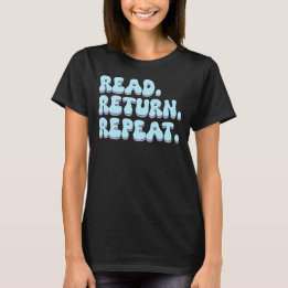 Camiseta repetição de retorno de leitura