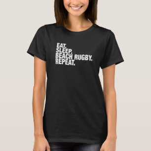 Camiseta Repetição de Sono de Rugby de Praia