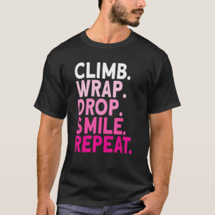 Camiseta Repetição de Sorriso Subido Aerialista Seda Aérea