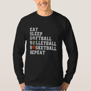 Camiseta Repetição de Voleibol De Sono Bb