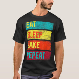 Camiseta Repetição do Assar de Repouso de Comida Baking