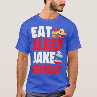 Camiseta Repetição do Assar de Repouso do Cupcake de Baking