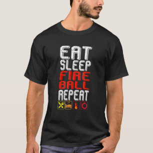 Camiseta Repetição do Fireball em Repouso
