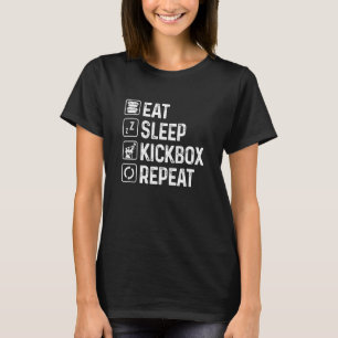 Camiseta Repetição do Kickbox Roupa de Comer o Sono Jiu Jit