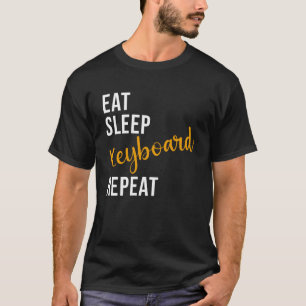 Camiseta Repetição do teclado de repouso - Teclado engraçad