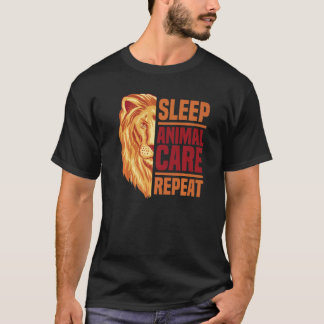 Camiseta Repetição do Zoo Keeper do Amante de os animais Z