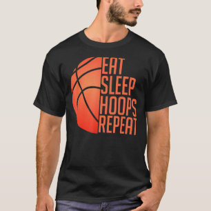 Camiseta Repetições de dormir no basquete