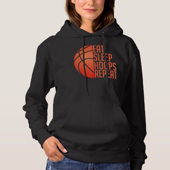 Camiseta Repetições de dormir no basquete (Frente)