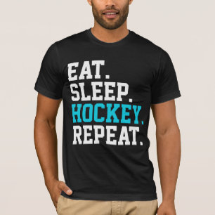 Camiseta Repetições de Hockey com Sono - Amantes de Hóquei