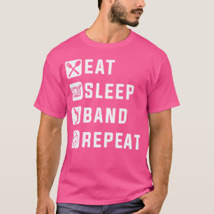 Camiseta Repetir A Banda Do Sono - Banda De Marcha E Banho
