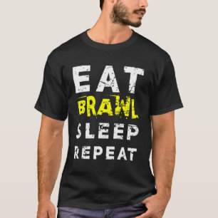 Camiseta Repetir A Barreira De Sono Para A Melhor Travadora