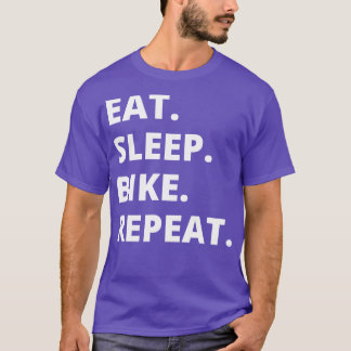 Camiseta Repetir a bicicleta de repouso